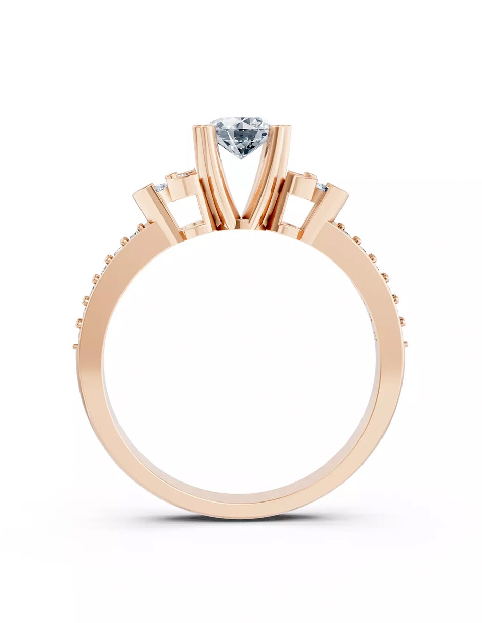 Anillo de compromiso de oro 9 k Amore Mio! 3