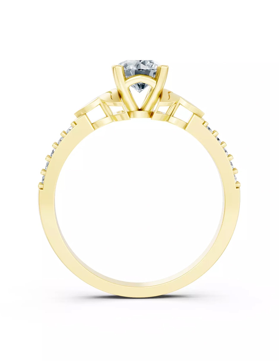 Anillo de compromiso de oro 18 k Amore Mio zirconia cúbica