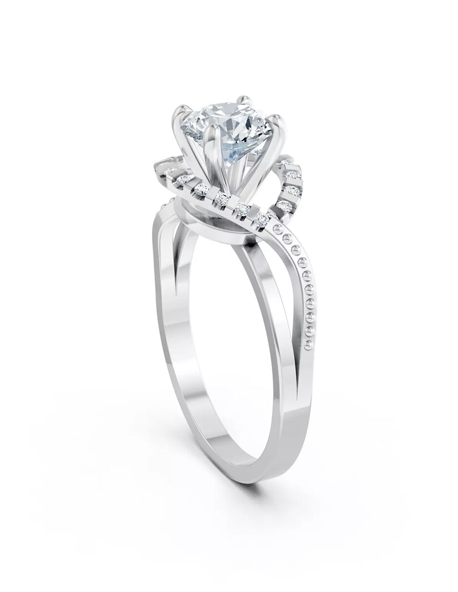 Anillo de compromiso de oro 9 k Amore Mio! 4
