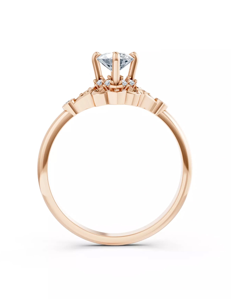 Anillo de compromiso de oro 9 k Amore Mio! 3