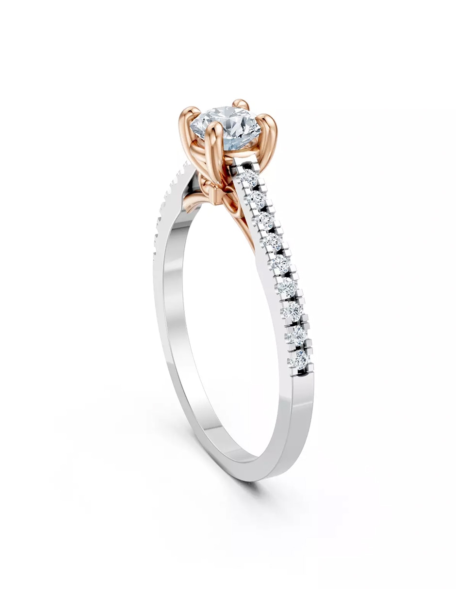 Anillo de compromiso de oro 9 k Amore Mio! 4
