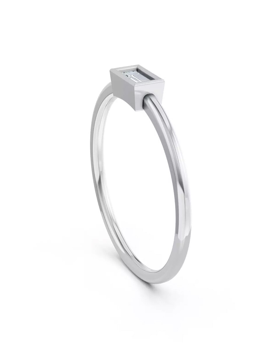 Anillo de compromiso de oro 14 k Amore Mio! 3