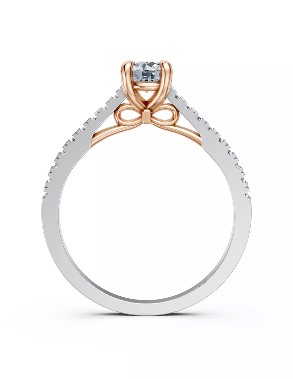 Anillo de compromiso de oro 18 k Amore Mio! 3