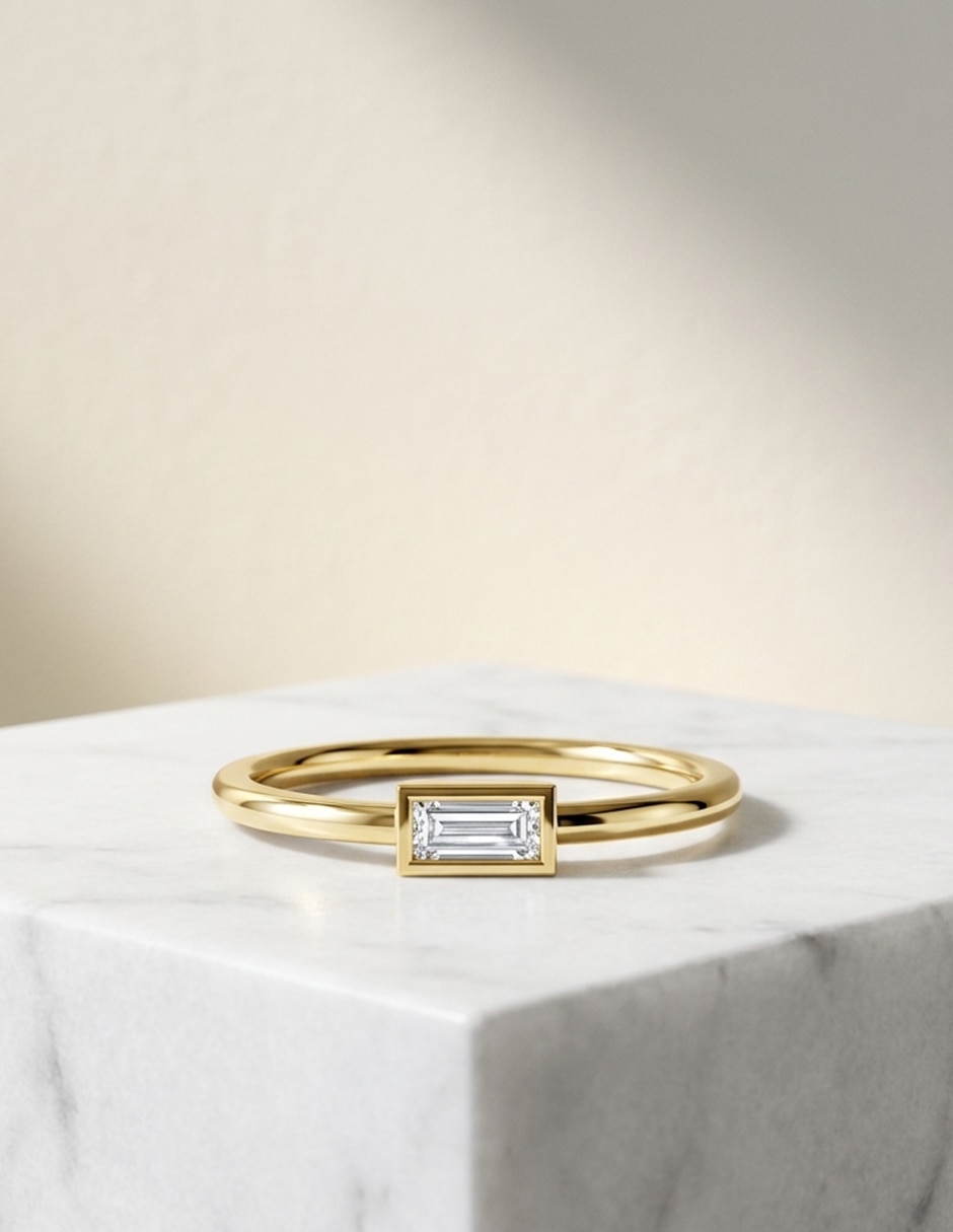 Anillo de compromiso de oro 9 k Amore Mio zirconia cúbica