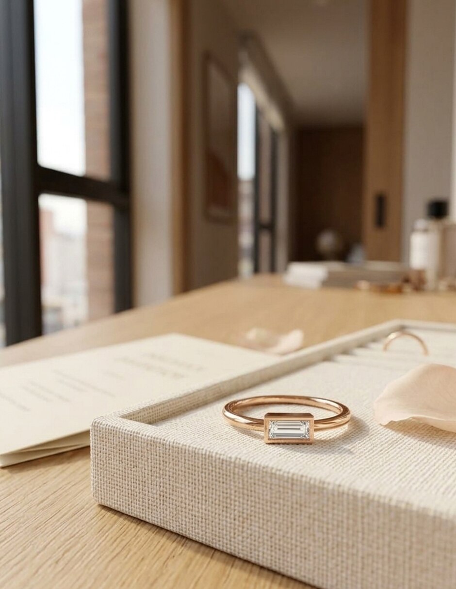 Anillo de compromiso de oro 9 k Amore Mio! 5