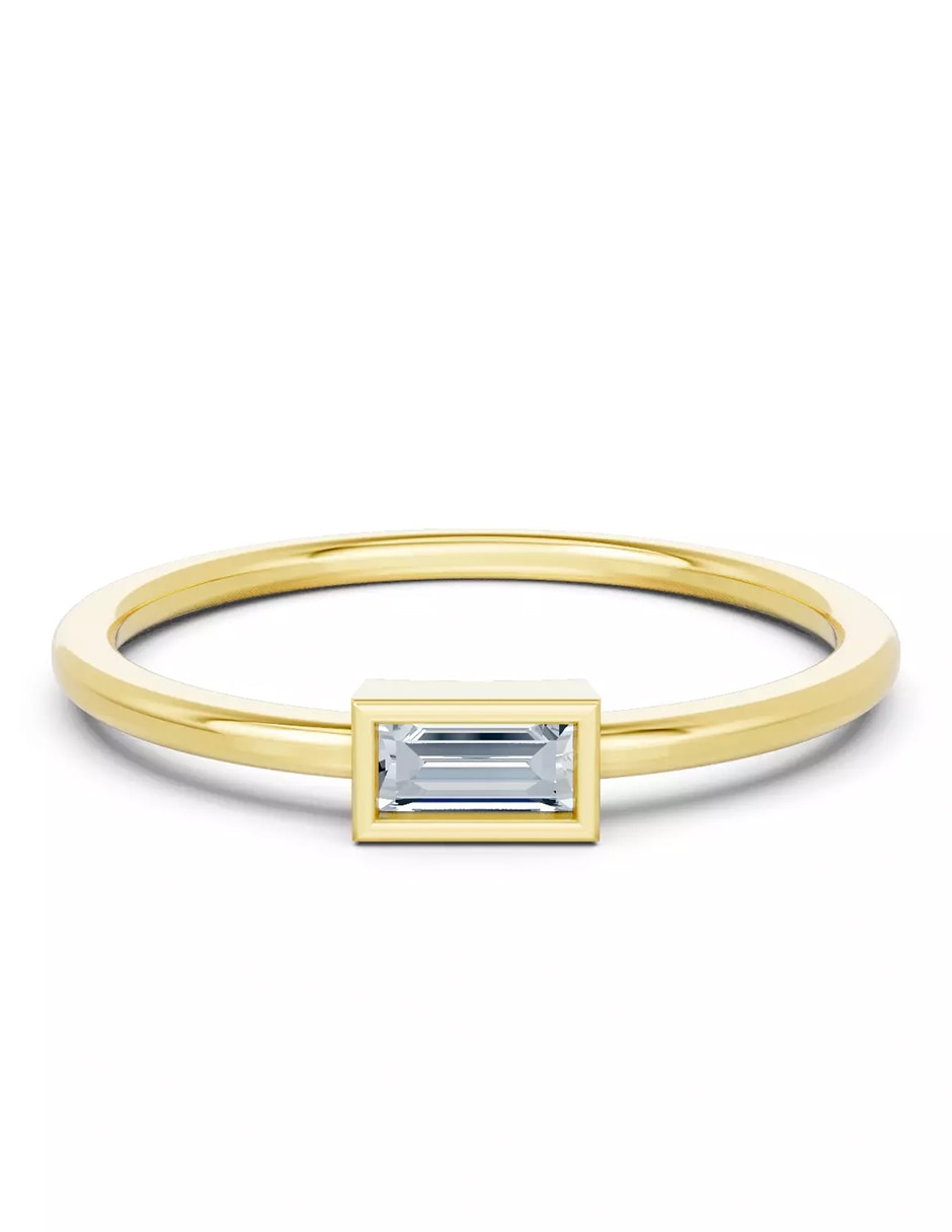 Anillo de compromiso de oro 18 k Amore Mio zirconia cúbica