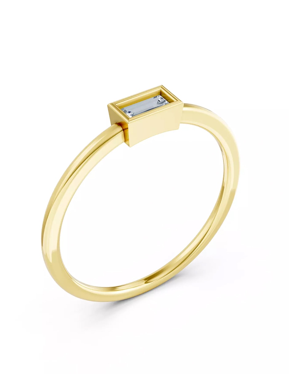 Anillo de compromiso de oro 18 k Amore Mio zirconia cúbica
