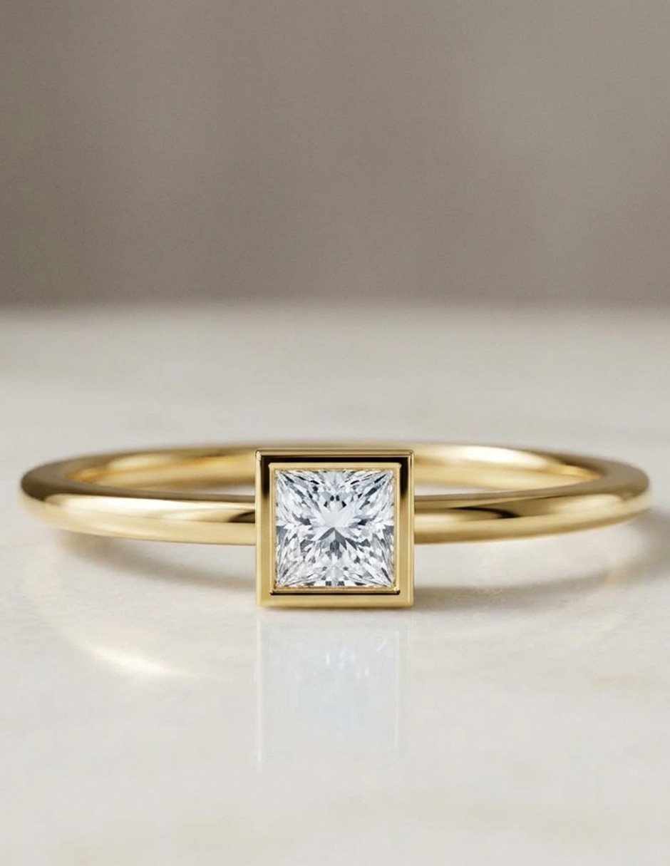 Anillo de compromiso de oro 18 k Amore Mio zirconia cúbica