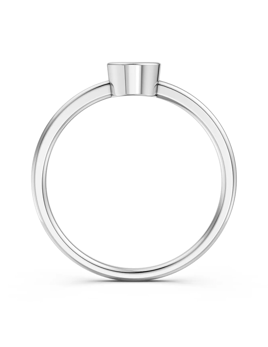 Anillo de compromiso de oro 18 k zirconia cúbica 3