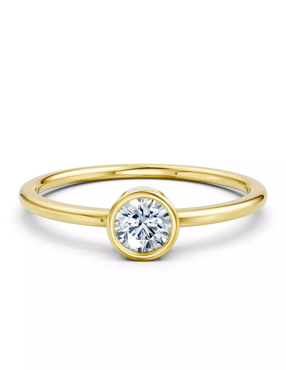 Anillo de compromiso de oro 9 k Amore Mio zirconia cúbica