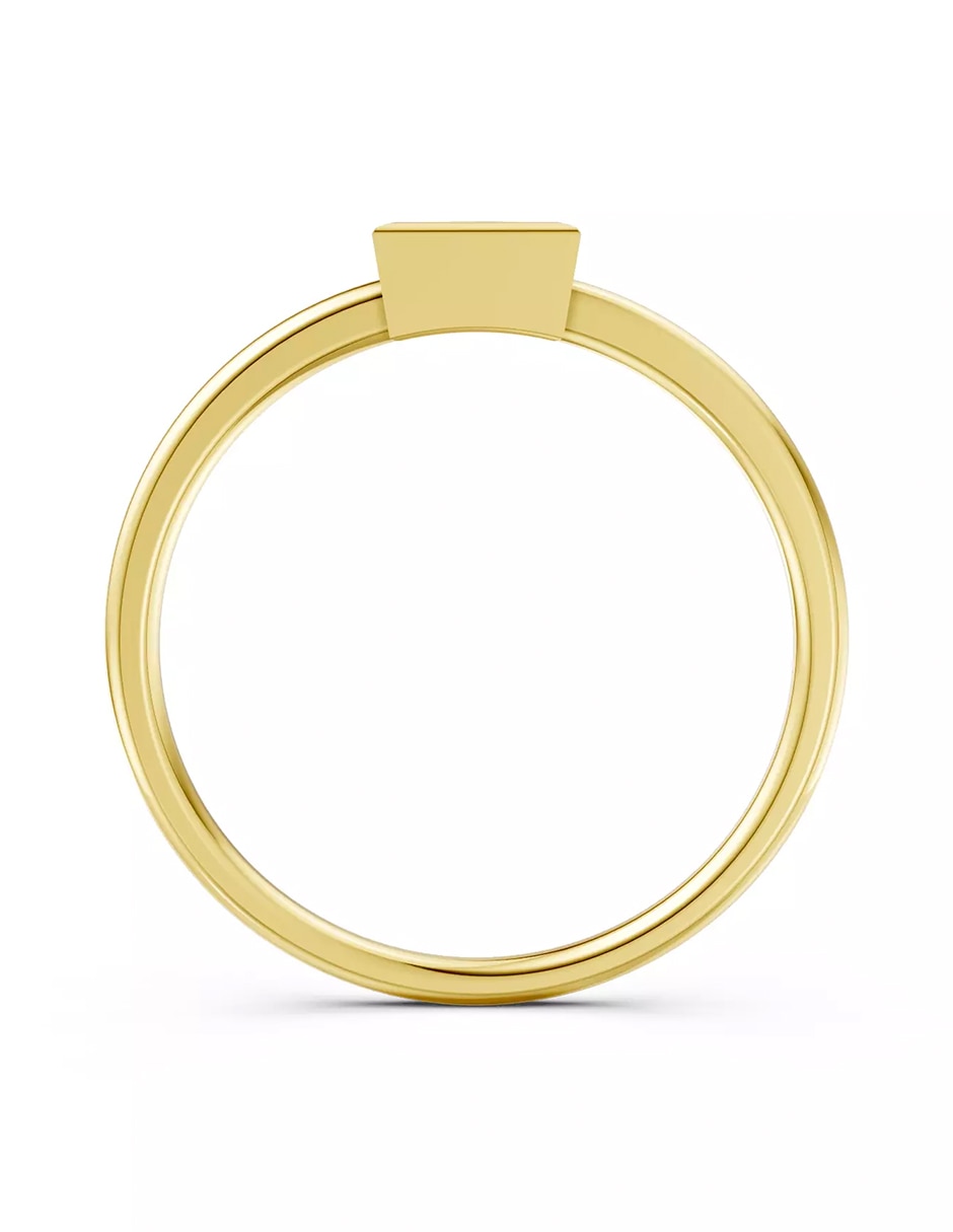 Anillo de compromiso de oro 9 k zirconia cúbica 3