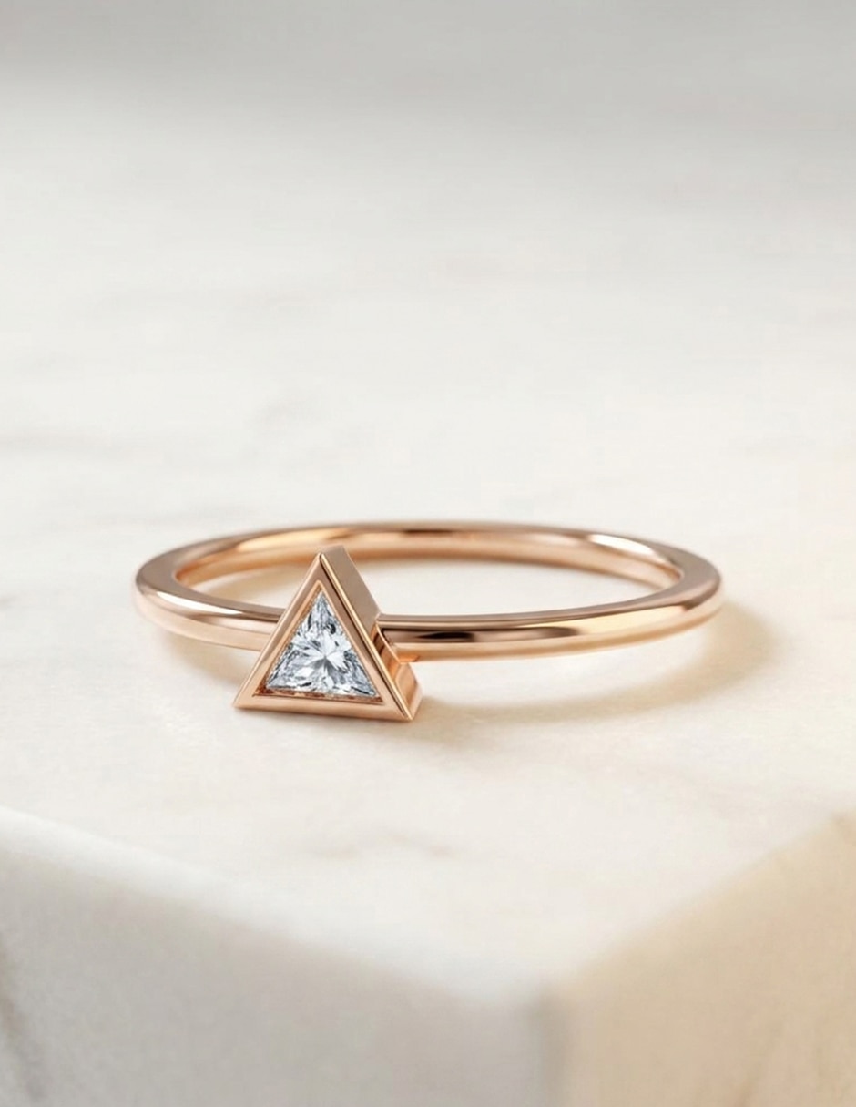 Anillo de compromiso de oro 9 k Amore Mio! 4