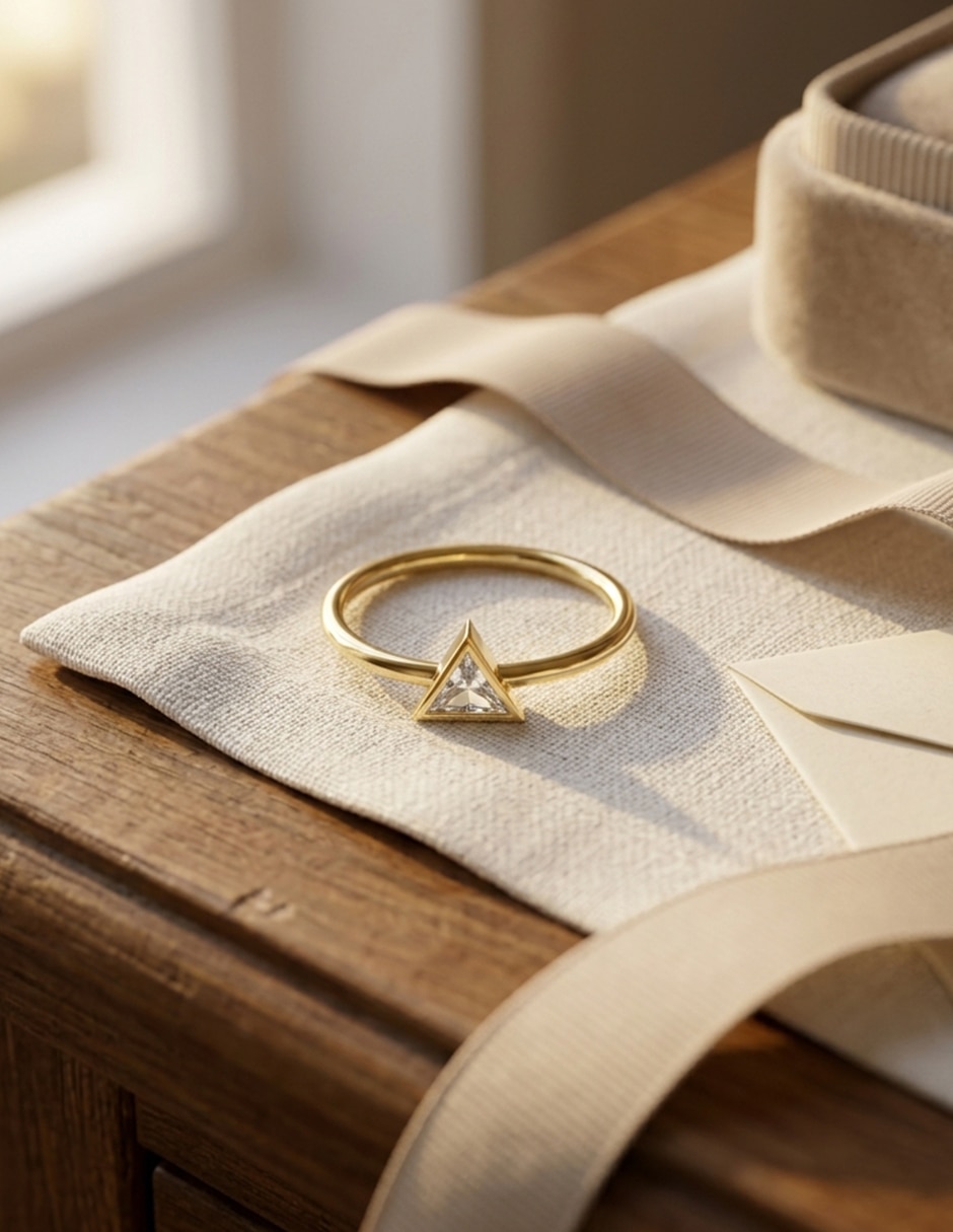 Anillo de compromiso de oro 14 k Amore Mio zirconia cúbica