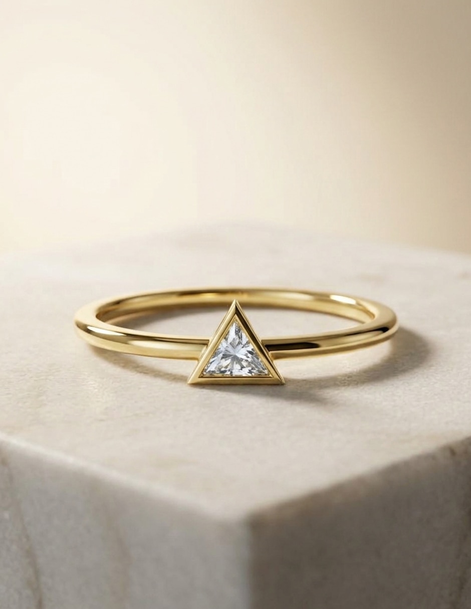 Anillo de compromiso de oro 14 k Amore Mio zirconia cúbica