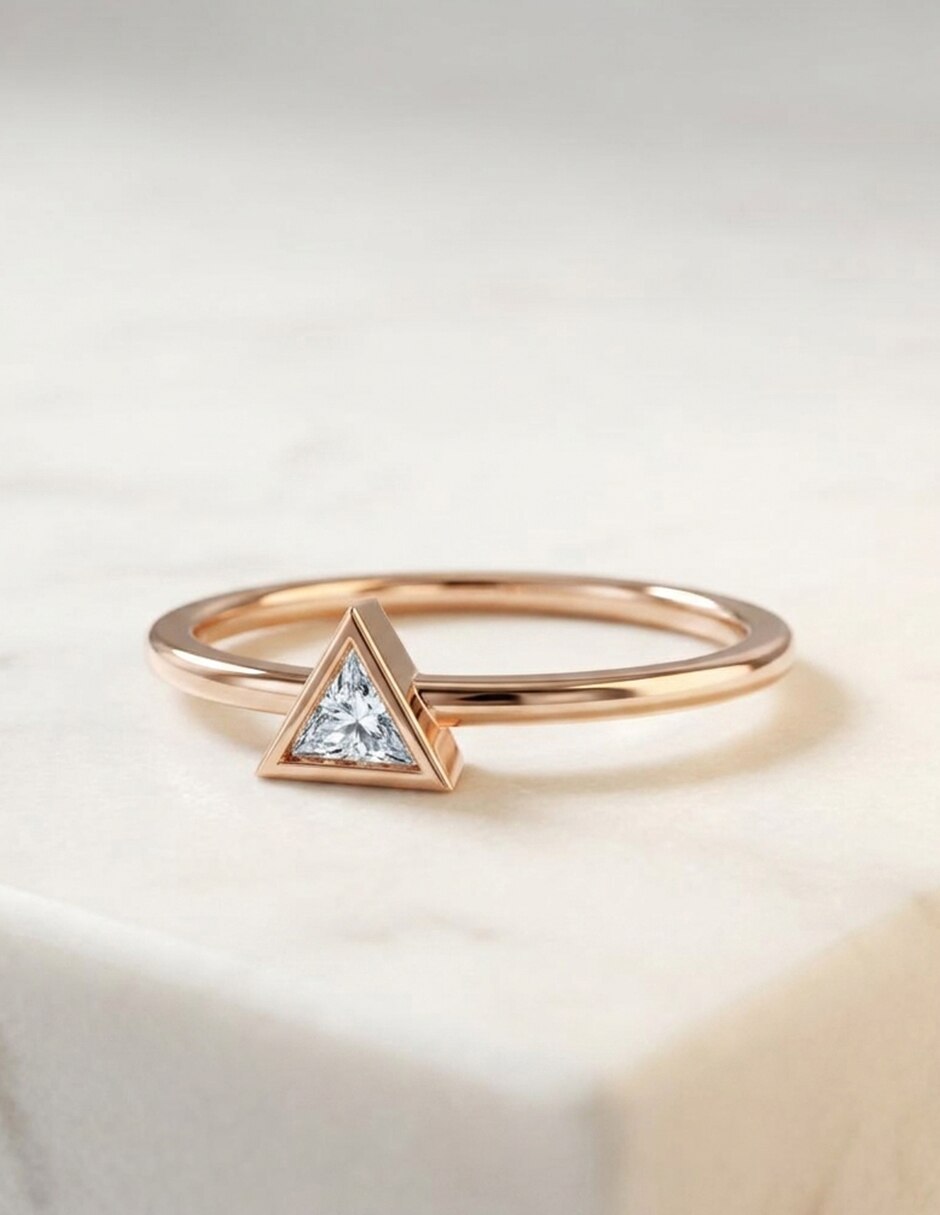 Anillo de compromiso de oro 18 k Amore Mio! 4