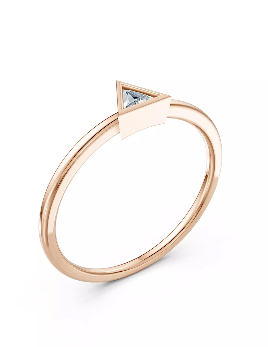 Anillo de compromiso de oro 18 k Amore Mio! 6