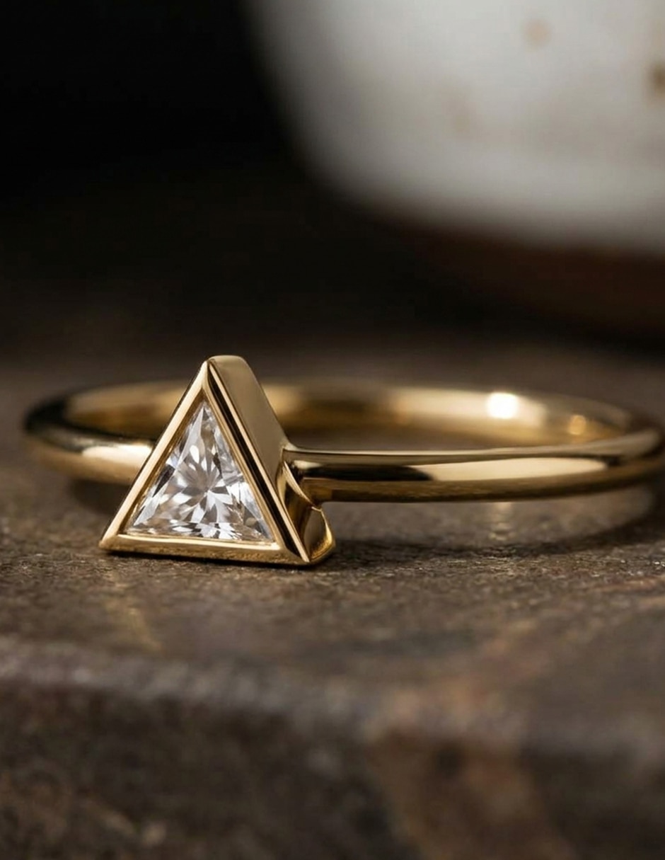 Anillo de compromiso de oro 18 k zirconia cúbica 8