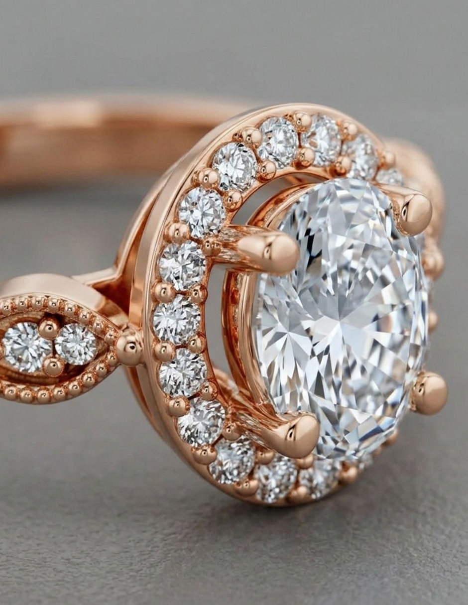 Anillo de compromiso de oro 9 k zirconia cúbica 5