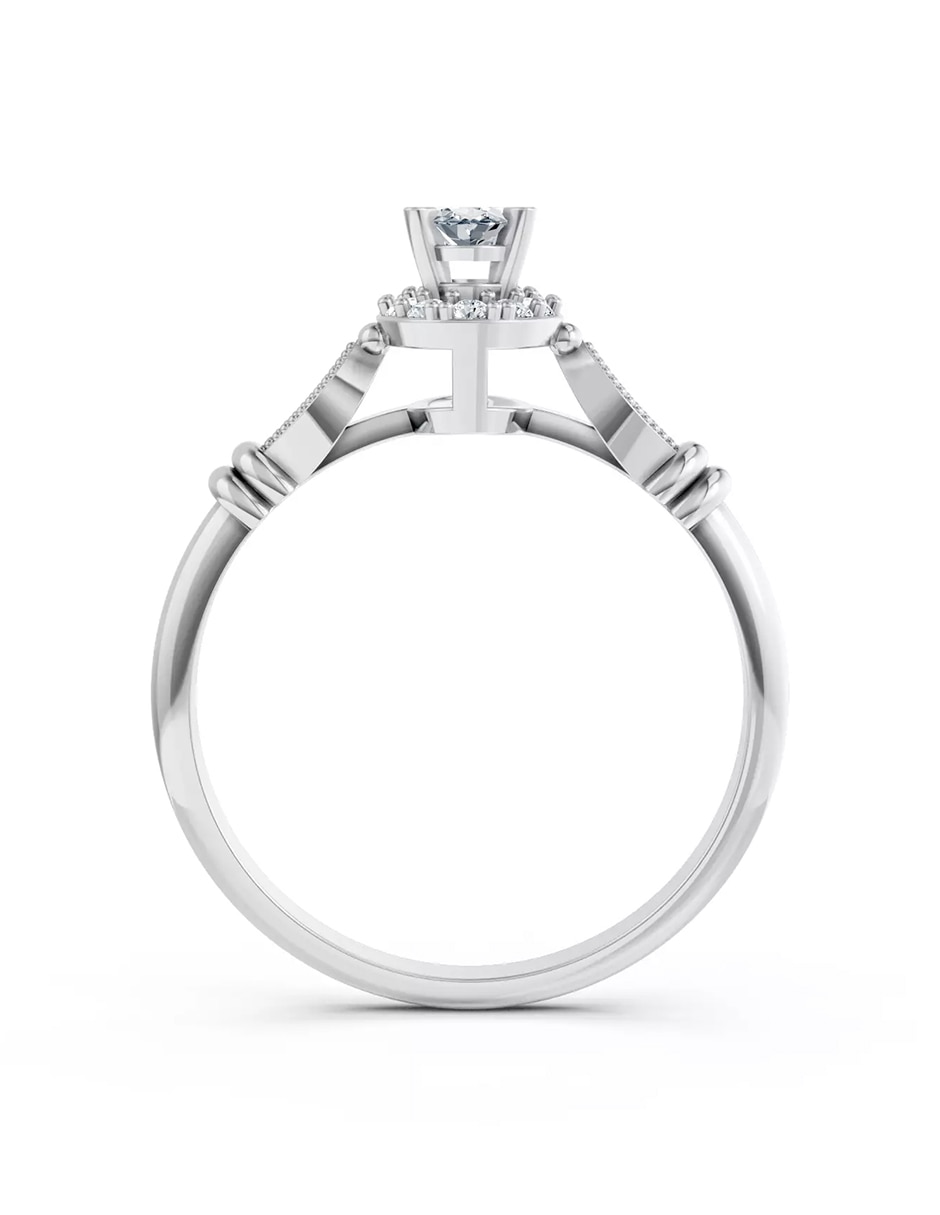 Anillo de compromiso de oro 18 k Amore Mio! 2