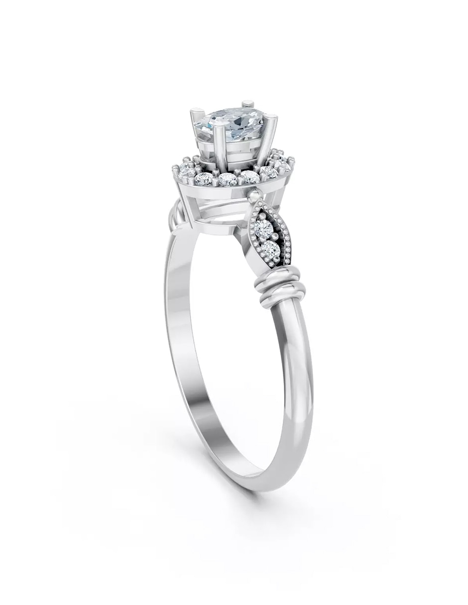 Anillo de compromiso de oro 18 k Amore Mio! 3