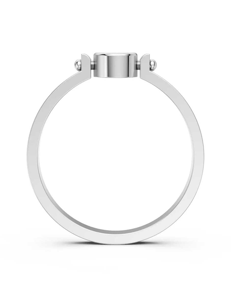 Anillo de compromiso de oro 18 k zirconia cúbica 2