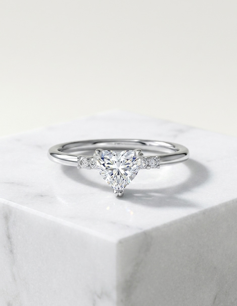 Anillo de compromiso de oro 9 k Amore Mio! 4