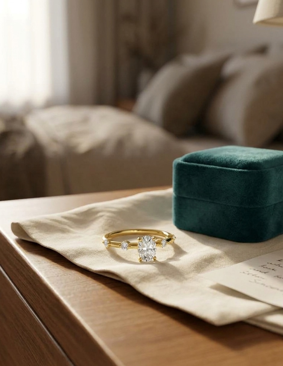 Anillo de compromiso de oro 9 k Amore Mio zirconia cúbica