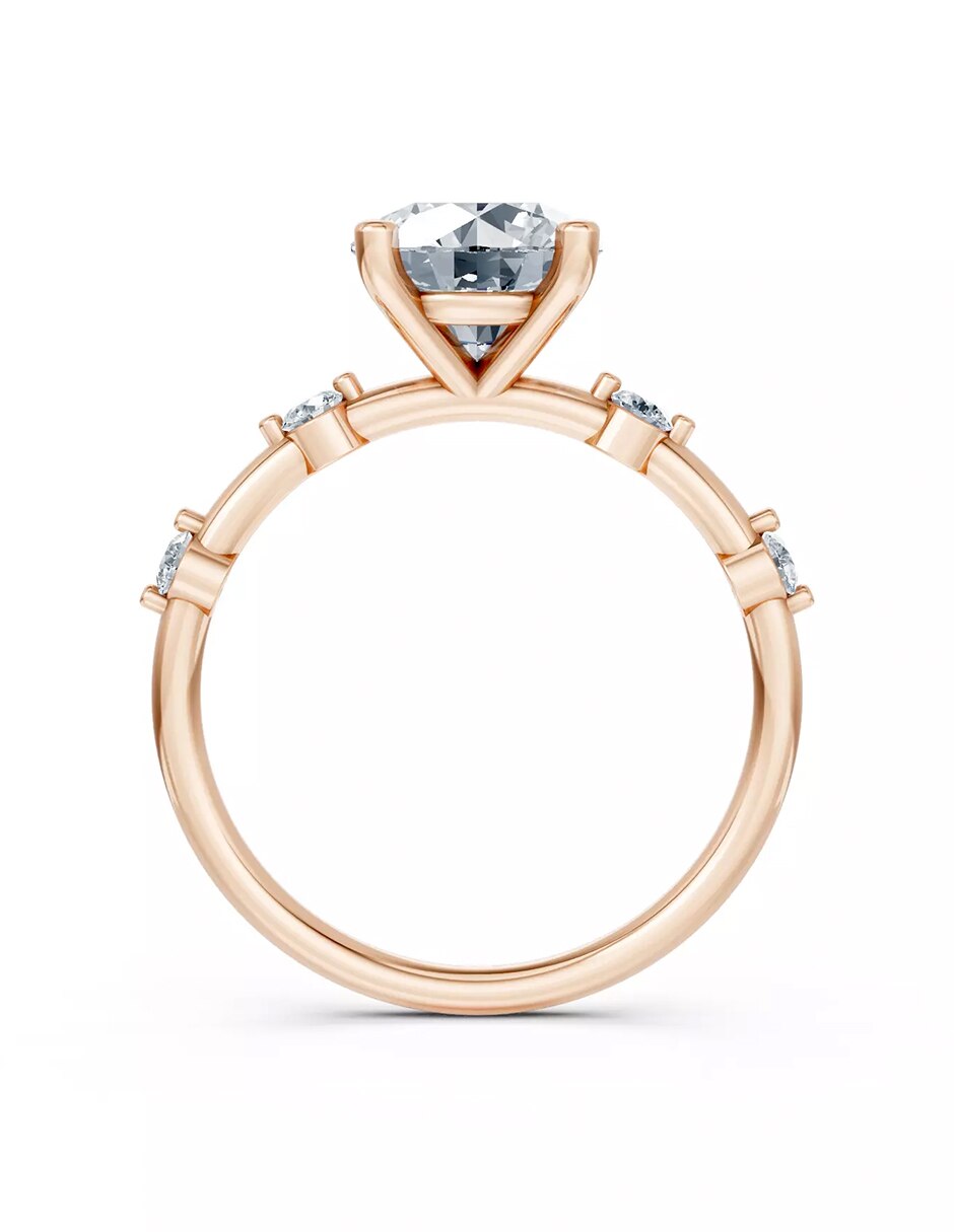 Anillo de compromiso de oro 14 k Amore Mio! 2