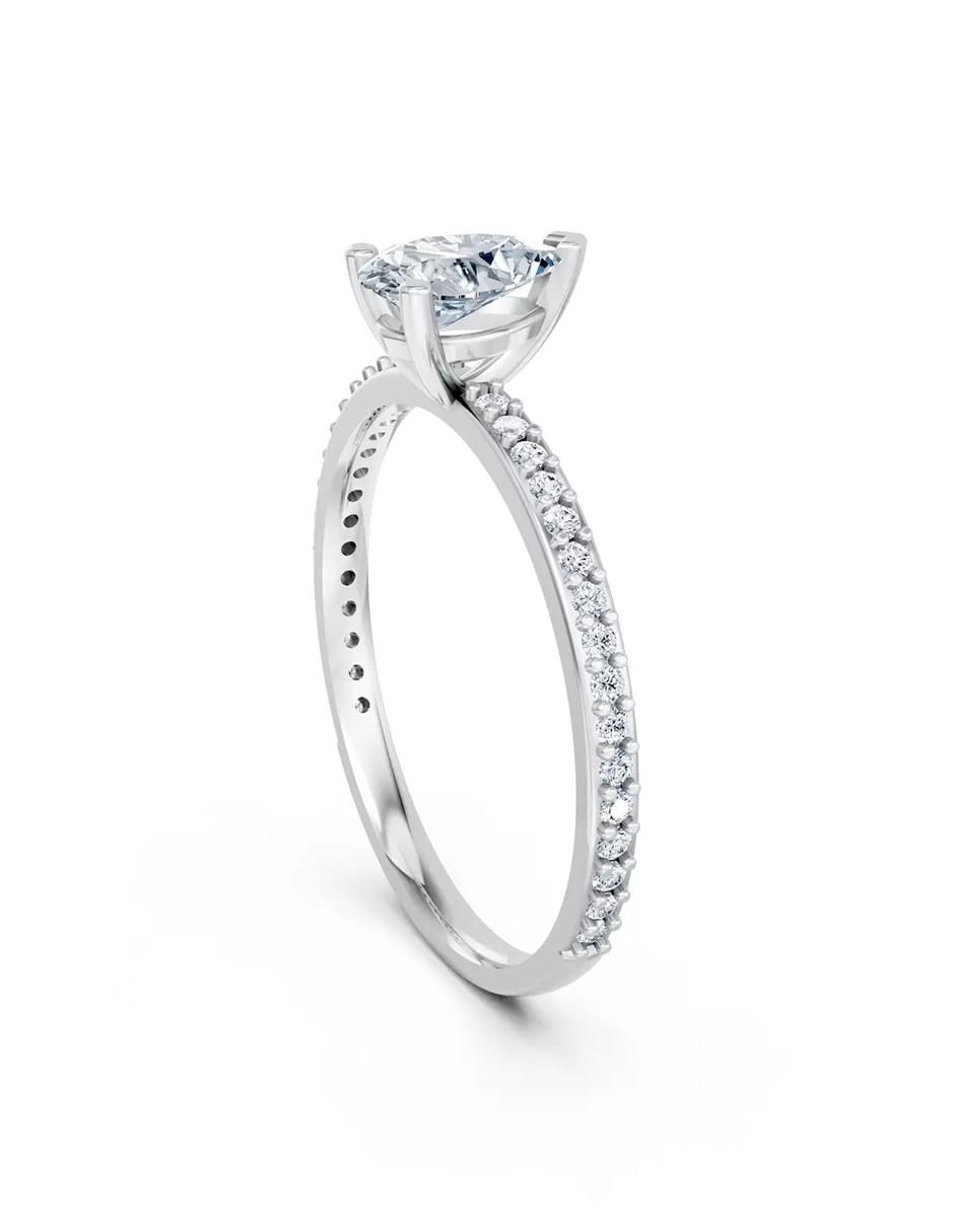 Anillo de compromiso de oro 9 k Amore Mio! 3
