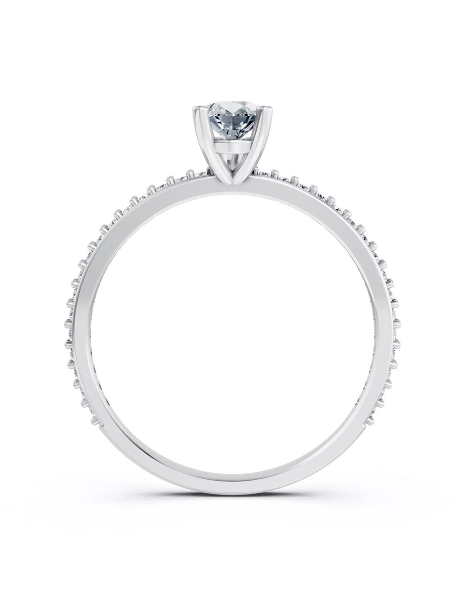 Anillo de compromiso de oro 14 k Amore Mio! 2