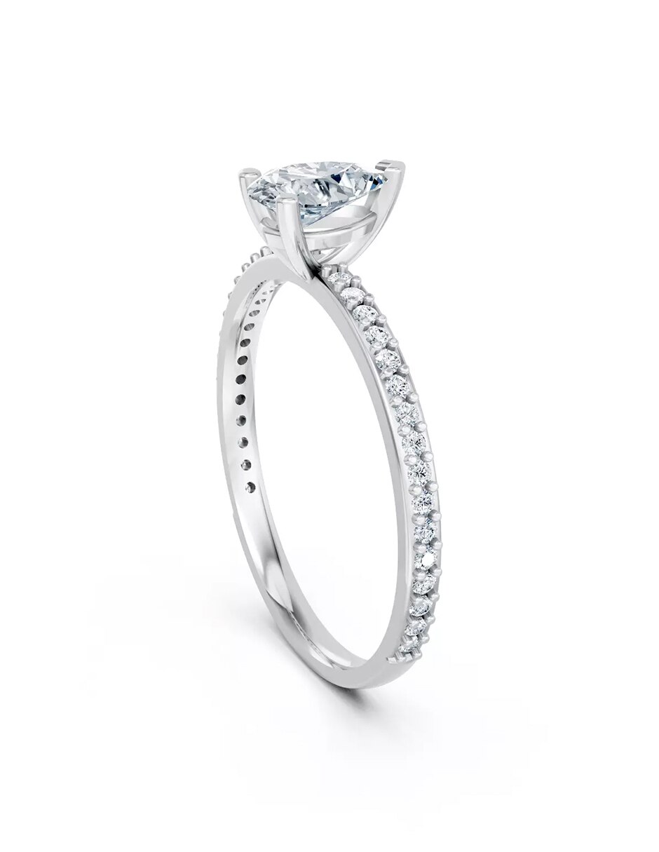 Anillo de compromiso de oro 14 k Amore Mio! 3