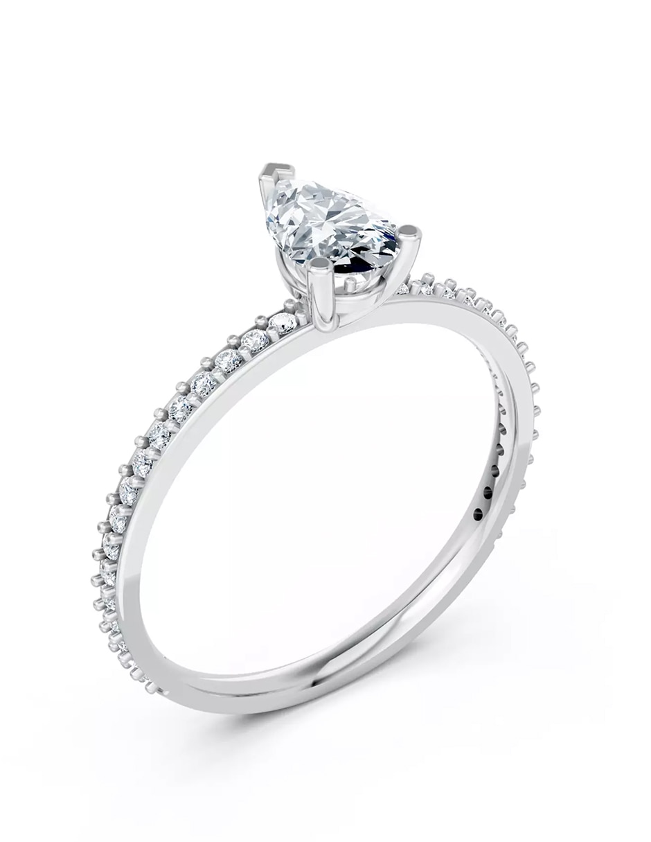 Anillo de compromiso de oro 14 k Amore Mio! 5