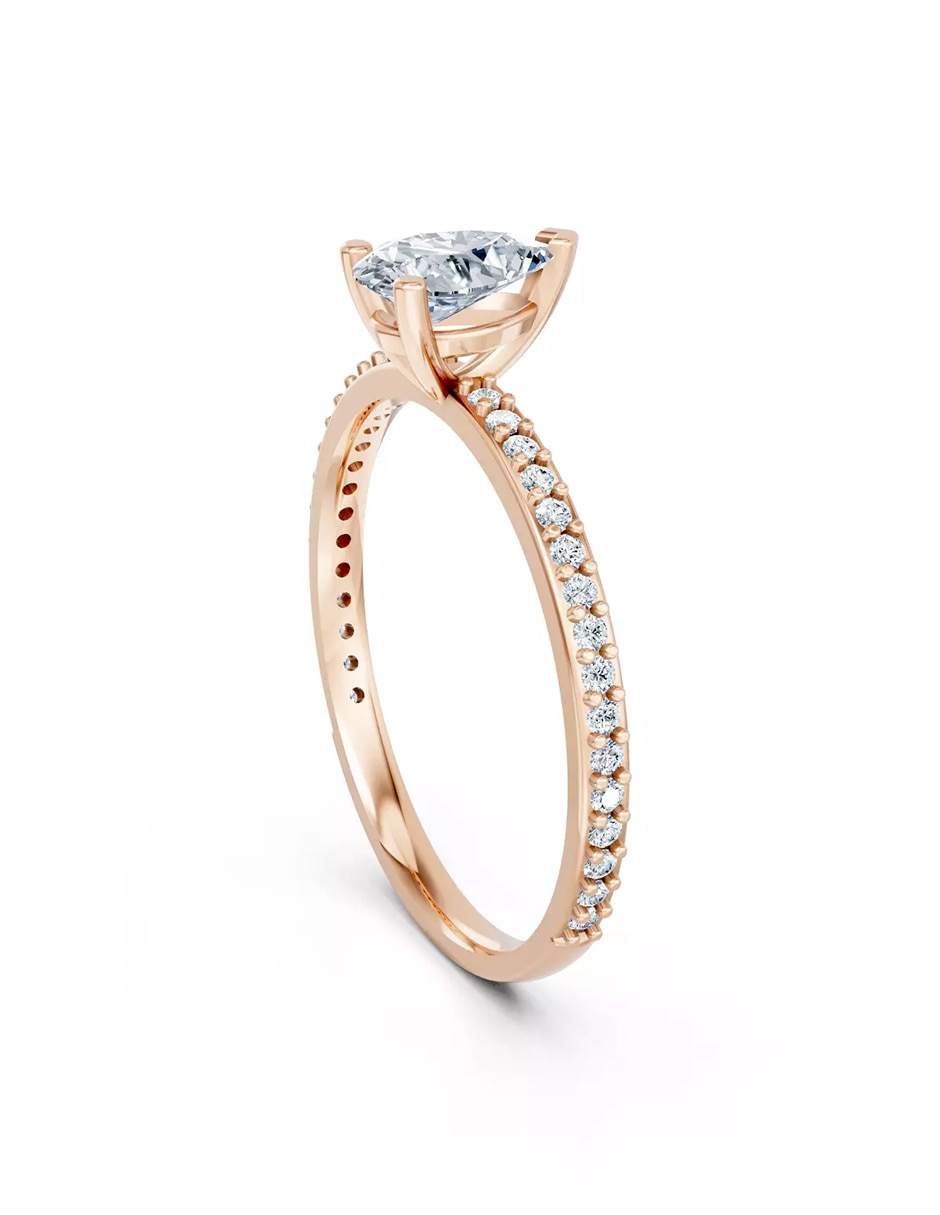 Anillo de compromiso de oro 18 k Amore Mio! 3