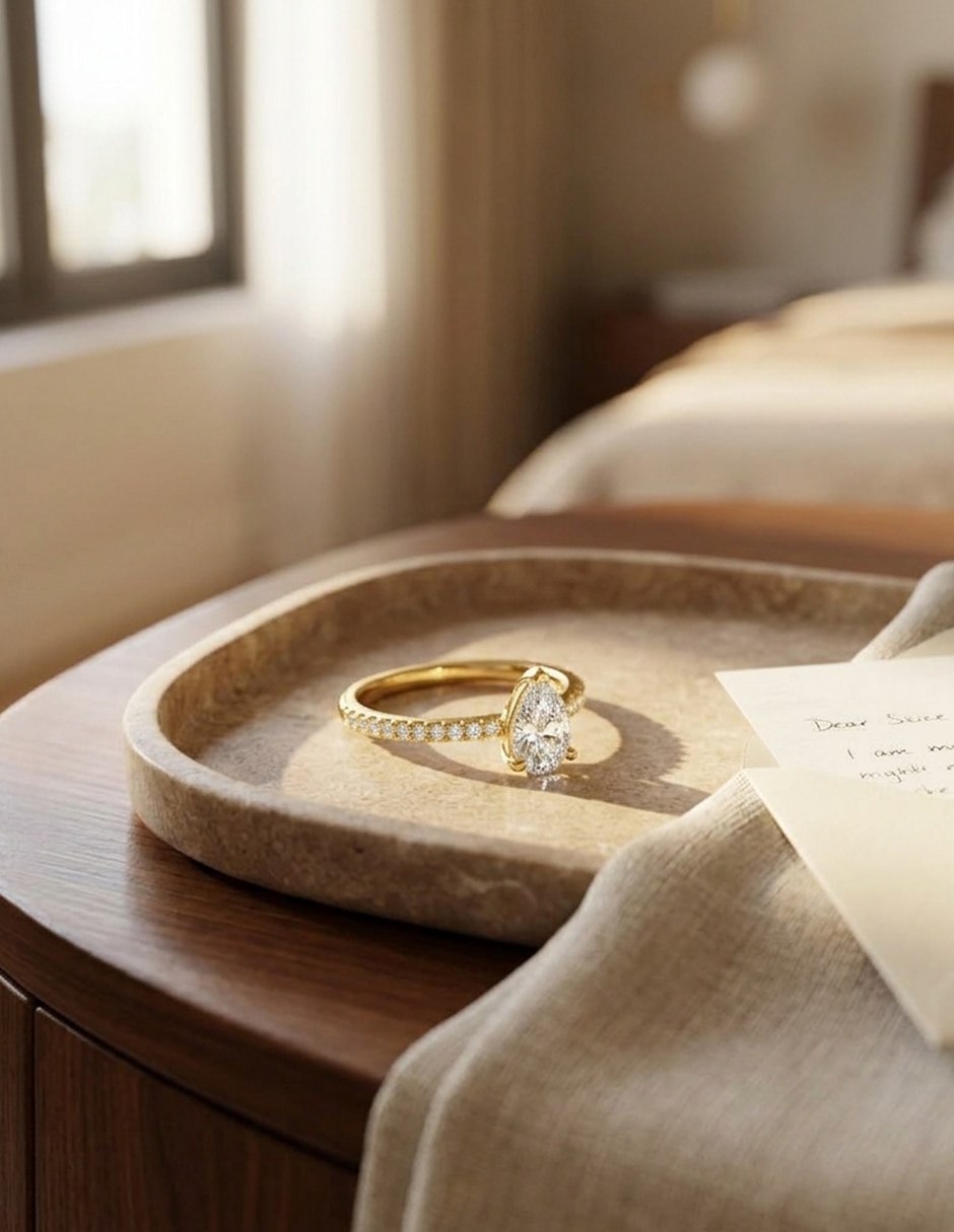 Anillo de compromiso de oro 18 k Amore Mio zirconia cúbica