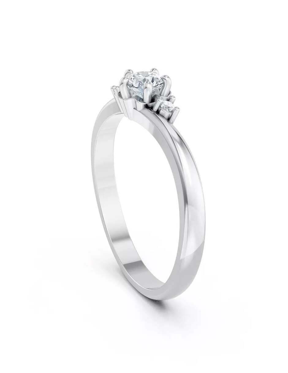 Anillo de compromiso de oro 18 k Amore Mio! 3