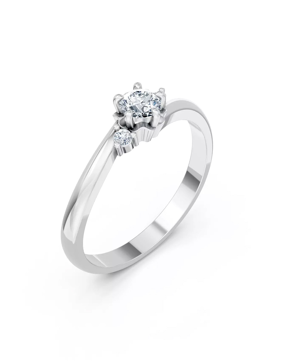 Anillo de compromiso de oro 18 k Amore Mio! 5