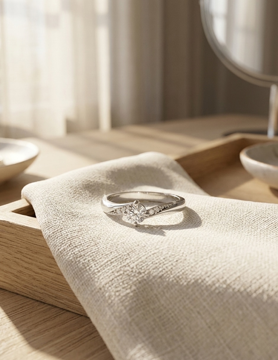 Anillo de compromiso de Oro 18 k zirconia cúbica 8