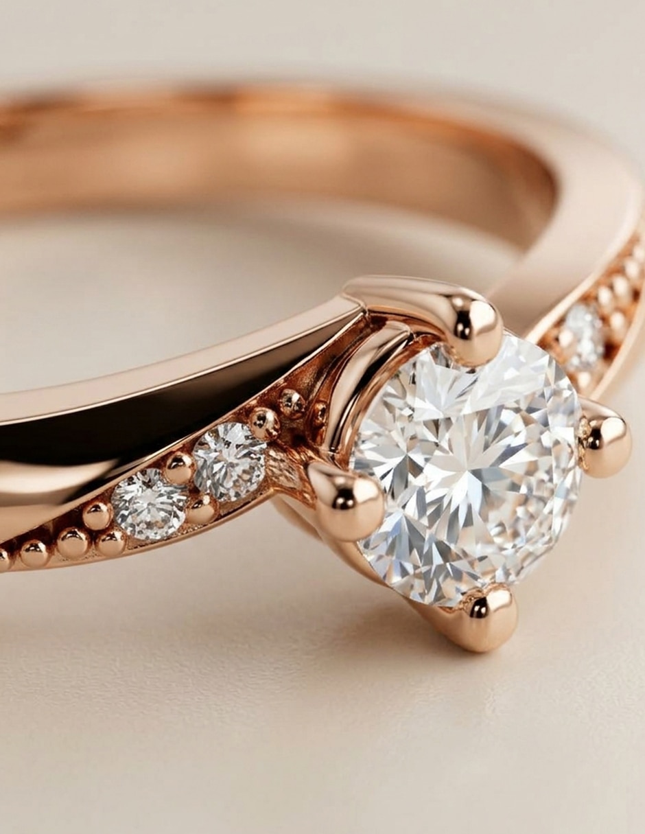Anillo de compromiso de Oro 9 k zirconia cúbica 5