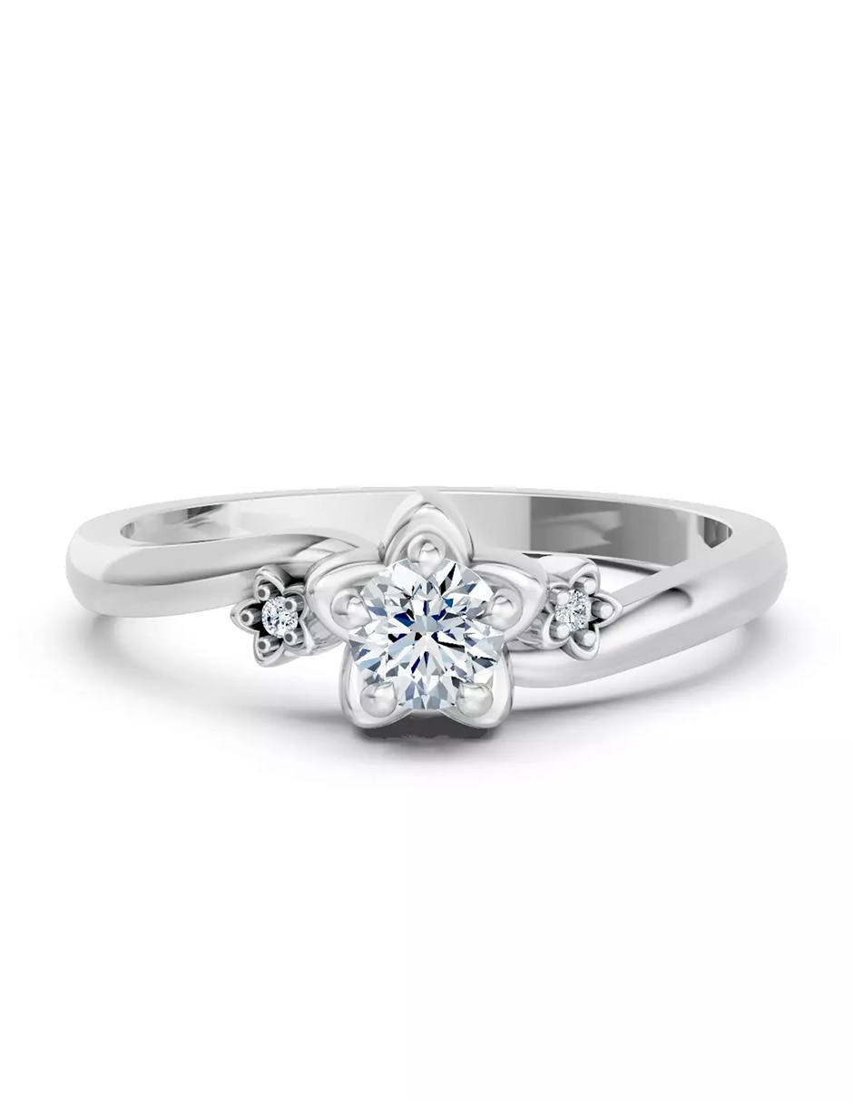 Anillo de compromiso de Oro 18 k zirconia cúbica Anillo de compromiso de Oro 18 k zirconia cúbica