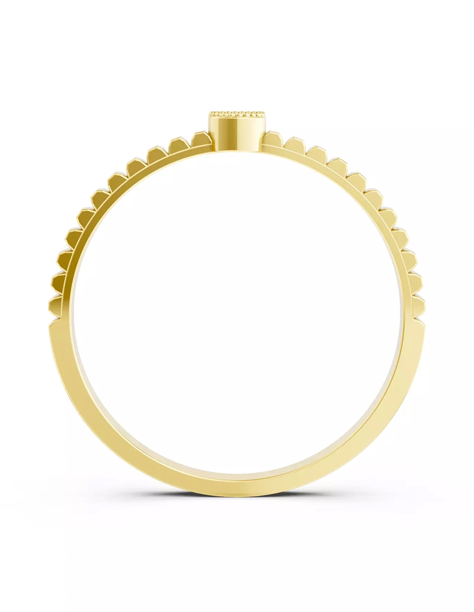 Anillo de compromiso de oro 9 k Amore Mio zirconia cúbica