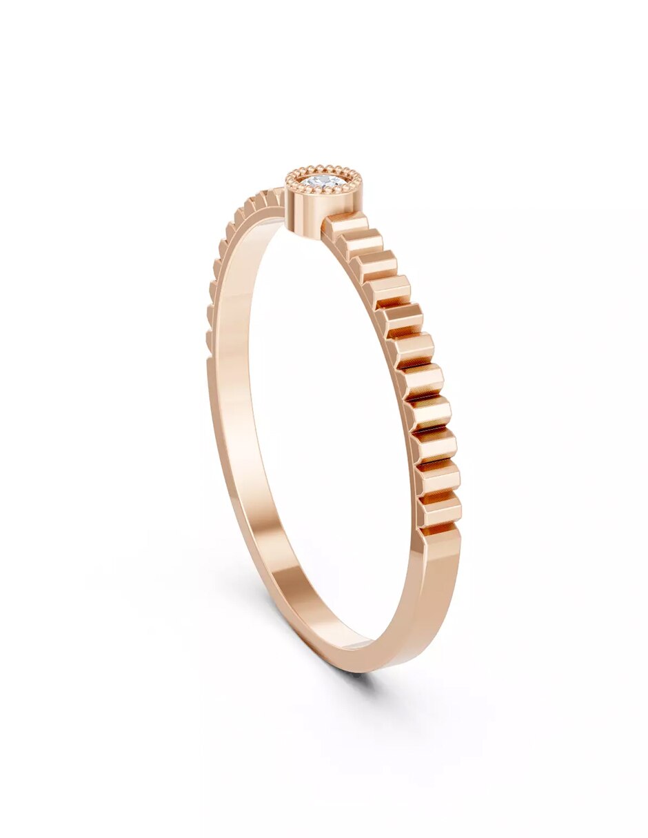Anillo de compromiso de oro 18 k Amore Mio! 4
