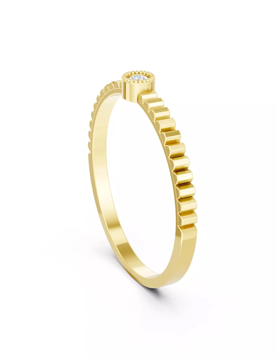 Anillo de compromiso de oro 18 k Amore Mio zirconia cúbica