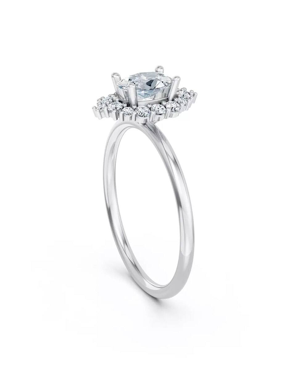 Anillo de compromiso de oro 18 k Amore Mio! 3