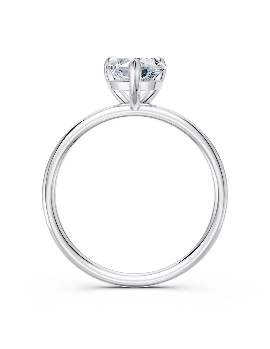Anillo de compromiso de oro 14 k zirconia cúbica 2