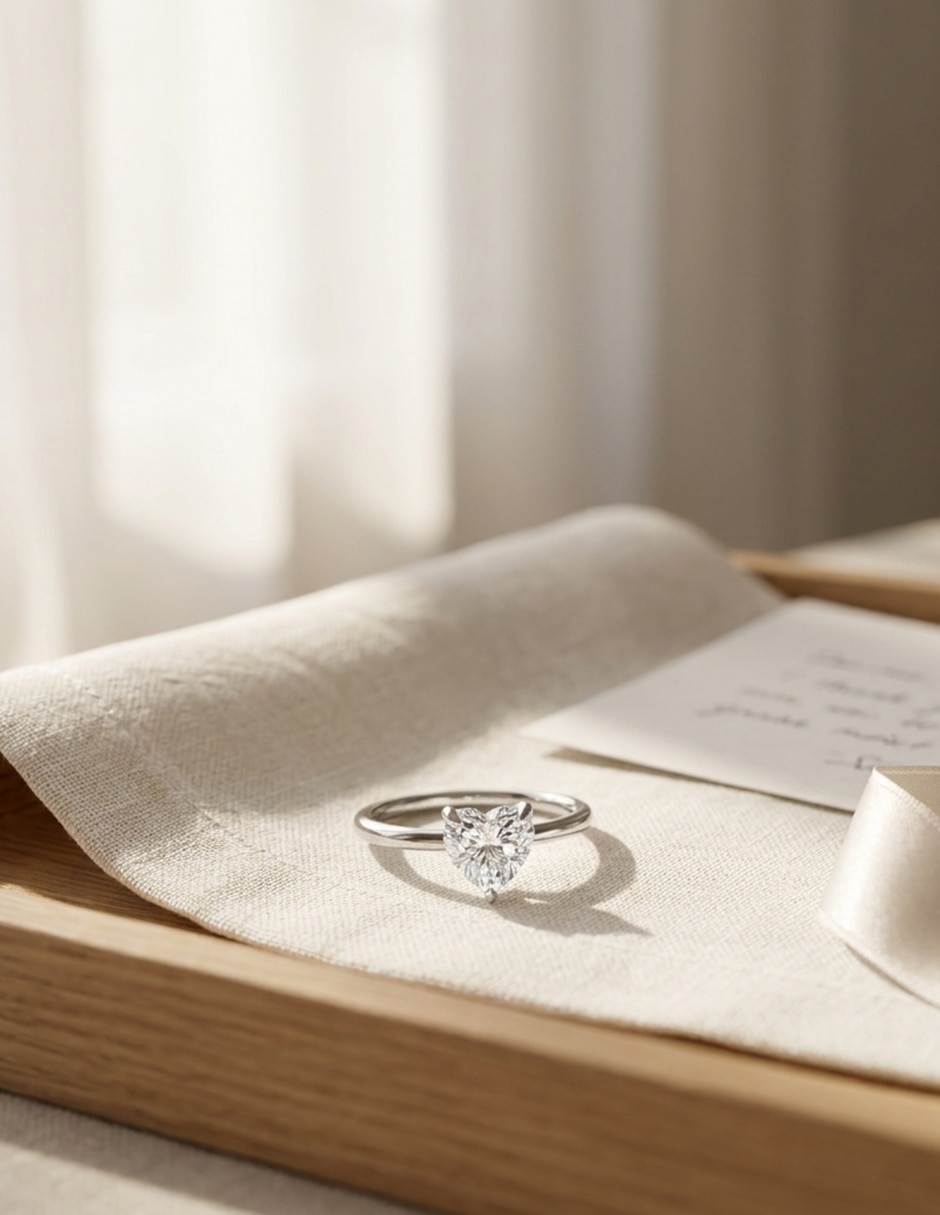 Anillo de compromiso de oro 14 k zirconia cúbica 6