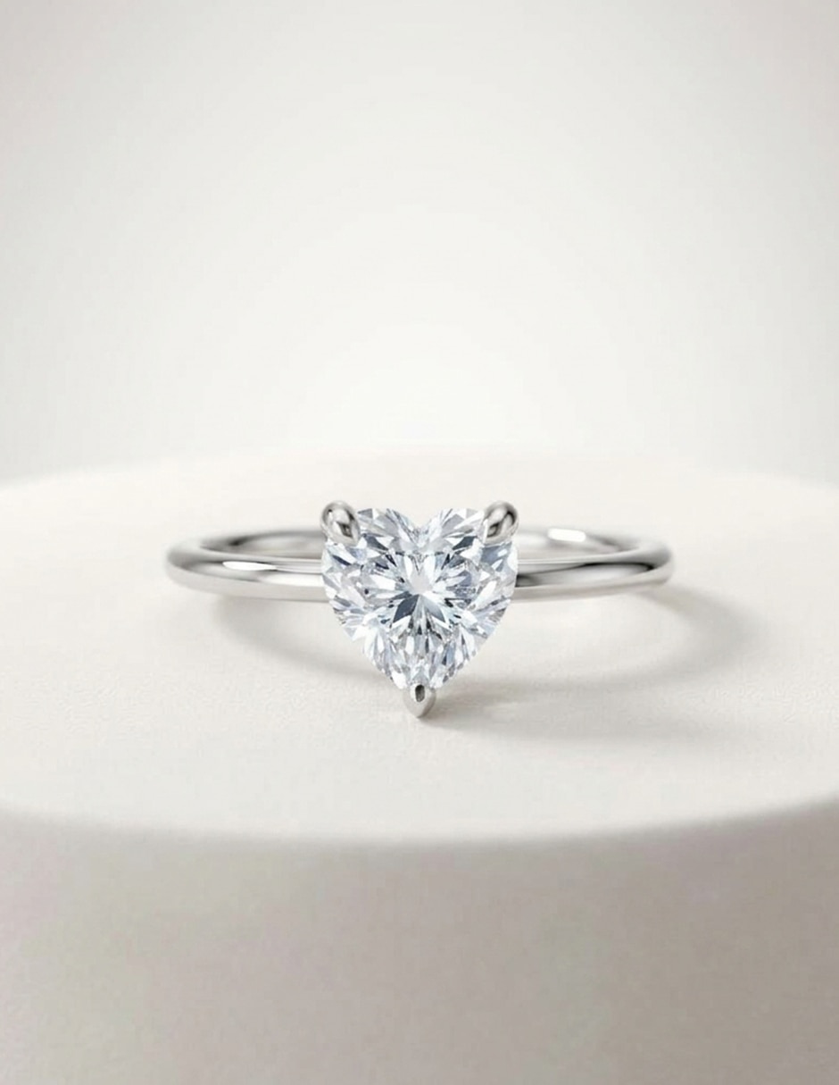 Anillo de compromiso de oro 14 k zirconia cúbica 7