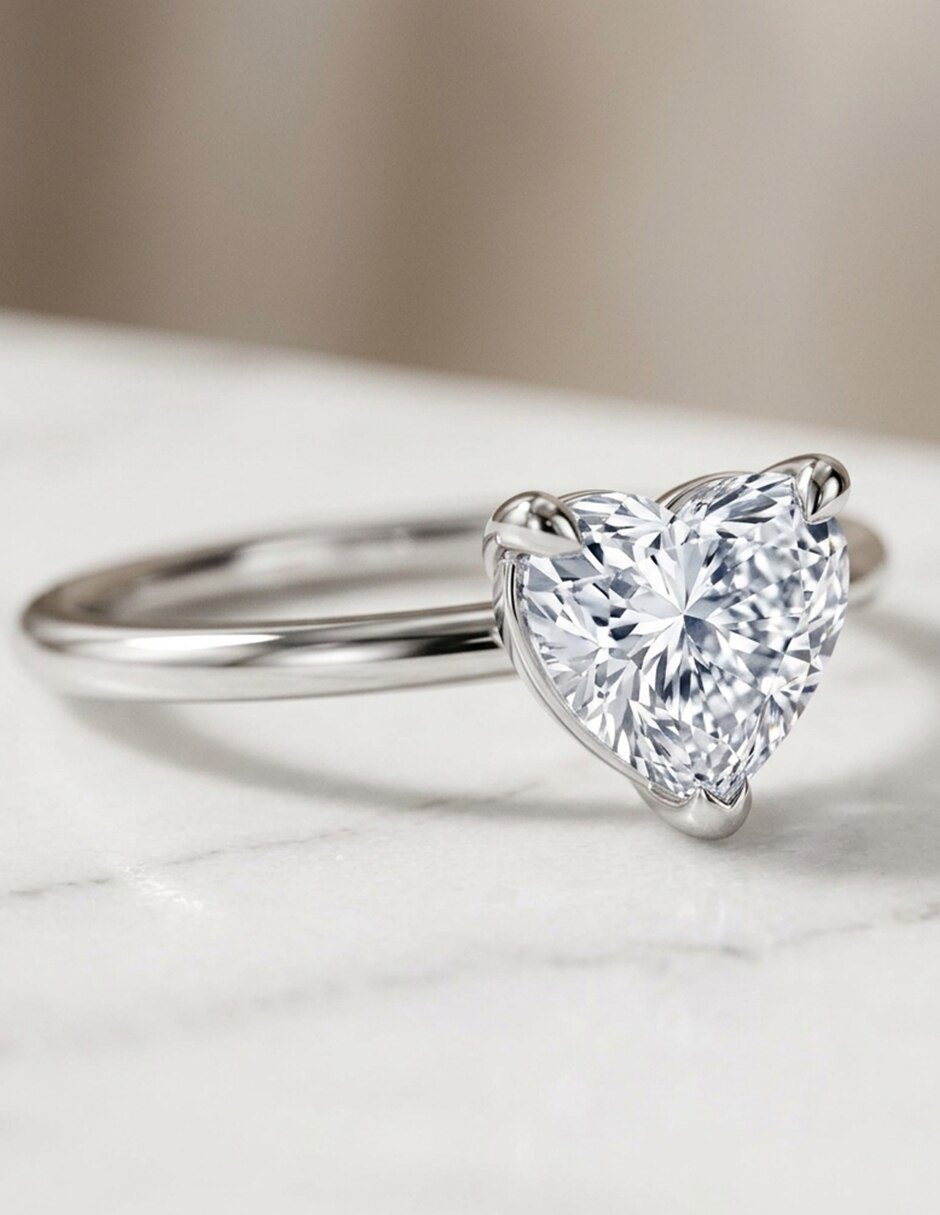 Anillo de compromiso de oro 14 k zirconia cúbica 8