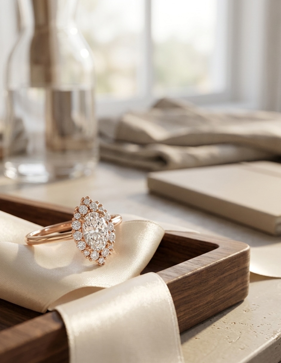Anillo de compromiso de Oro 18 k zirconia cúbica 5
