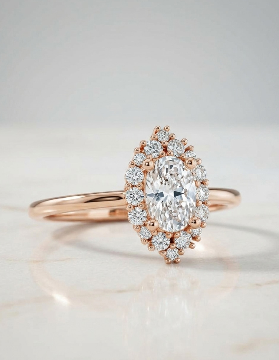 Anillo de compromiso de Oro 18 k zirconia cúbica 7