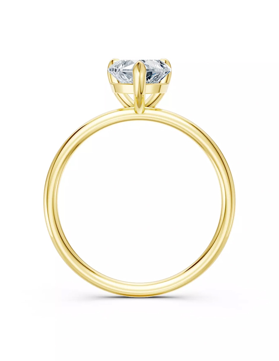 Anillo de compromiso de oro 9 k Amore Mio zirconia cúbica
